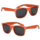 aerial view a orange full color malibu sunglasses, image 1 of 4