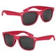 aerial view a red full color malibu sunglasses, image 1 of 4