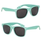 aerial view a seafoam full color malibu sunglasses, image 1 of 4