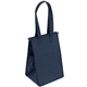 aerial view a navy blue therm - o snack insulated multi color bag 8 x 12 - screen print, image 1 of 3