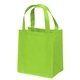 aerial view a lime non woven multi color little thunder tote bag 12 x 13 - screen print, image 1 of 2