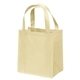 aerial view a natural non woven multi color little thunder tote bag 12 x 13 - screen print, image 1 of 2