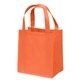aerial view a orange non woven multi color little thunder tote bag 12 x 13 - screen print, image 1 of 2
