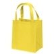 aerial view a yellow non woven multi color little thunder tote bag 12 x 13 - screen print, image 1 of 2