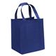 aerial view a royal blue big thunder tote - 15 x 13 - 4- color heat transfer, image 1 of 2