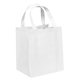 aerial view a white big thunder tote - 15 x 13 - 4- color heat transfer, image 1 of 2