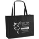 aerial view a black non woven celebration george shopping tote bag, image 1 of 2