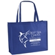 aerial view a royal blue non woven celebration george shopping tote bag, image 1 of 2