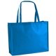 aerial view a brite blue the george non - woven tote bag - 20 x 16 - 4- color heat transfer, image 1 of 2