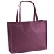 aerial view a burgundy the george non - woven tote bag - 20 x 16 - 4- color heat transfer, image 1 of 2