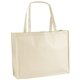 aerial view a natural the george non - woven tote bag - 20 x 16 - 4- color heat transfer, image 1 of 2