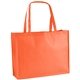 aerial view a orange the george non - woven tote bag - 20 x 16 - 4- color heat transfer, image 1 of 2