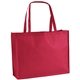 aerial view a red the george non - woven tote bag - 20 x 16 - 4- color heat transfer, image 1 of 2