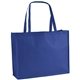 aerial view a royal blue the george non - woven tote bag - 20 x 16 - 4- color heat transfer, image 1 of 2