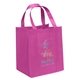 a brite pink big thunder(r) tote bag w / reflective glossy sparkle