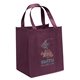 a burgundy big thunder(r) tote bag w / reflective glossy sparkle