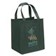 a hunter green big thunder(r) tote bag w / reflective glossy sparkle