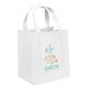 a white big thunder(r) tote bag w / reflective glossy sparkle