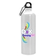 a white bottle & black lid the excursion - 25 oz digital aluminum sports bottle