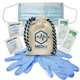 a natural with blue drawstring handy canvas essential kit