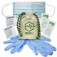 a natural with green drawstring handy canvas essential kit