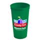 a green cups - on - the - go 24 oz stadium cup with digital imprint