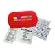 a red digital compact first aid kit