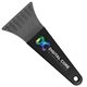 a smoke blade & black handle 7 ice scraper with digital imprint