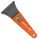 a smoke blade & orange handle 7 ice scraper with digital imprint