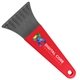 a smoke blade & red handle 7 ice scraper with digital imprint
