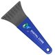 a smoke blade & royal blue handle 7 ice scraper with digital imprint