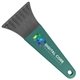 a smoke blade & teal handle 7 ice scraper with digital imprint