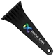 a black blade & black handle 7 ice scraper with digital imprint