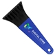 a black blade & royal blue handle 7 ice scraper with digital imprint