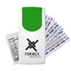 aerial view a green & white flip - top first aid kit, image 1 of 2
