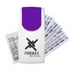 aerial view a violet & white flip - top first aid kit, image 1 of 2