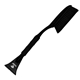 aerial view a black blade & black handle 24 foam handle snowbrush, image 1 of 2