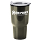 aerial view a titanium-gray the aurora - 28 oz stainless steel auto tumbler, image 1 of 3