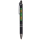 aerial view a black gemini pure ballpoint pen, image 1 of 2