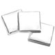 aerial view a silver chocolate squares (milk or dark chocolate), image 1 of 2