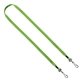 aerial view a lime green 1/2 cotton double swivel hook lanyard, image 1 of 3