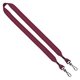aerial view a burgundy 3/4 cotton double swivel hook lanyard, image 1 of 2