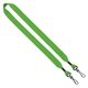 aerial view a lime green 3/4 cotton double swivel hook lanyard, image 1 of 2