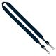 aerial view a navy 3/4 cotton double swivel hook lanyard, image 1 of 2