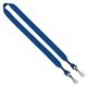 aerial view a royal blue 3/4 cotton double swivel hook lanyard, image 1 of 2