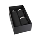 aerial view a black bottle & black mug & black box basecamp mctundra zion gift set, image 1 of 2