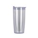 aerial view a clear gobi 22 oz denali double wall tumbler with versa lid, image 1 of 2