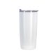 aerial view a matte white gobi 22 oz denali double wall tumbler with versa lid, image 1 of 2