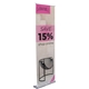 aerial view a white 24 stratus retractor kit (no - curl hybrid media), image 1 of 8