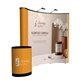 aerial view a white 8 arise curved floor backdrop kit (full mural), image 1 of 5